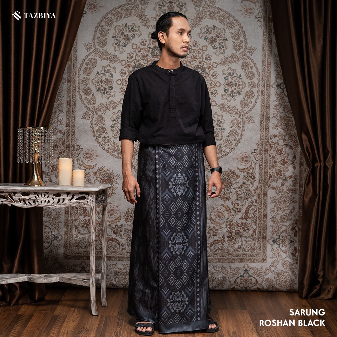 [NEW!] TAZBIYA PRAYER-SET SARUNG ROSHAN SERIES I SARUNG LAKI LAKI DEWASA MOTIF