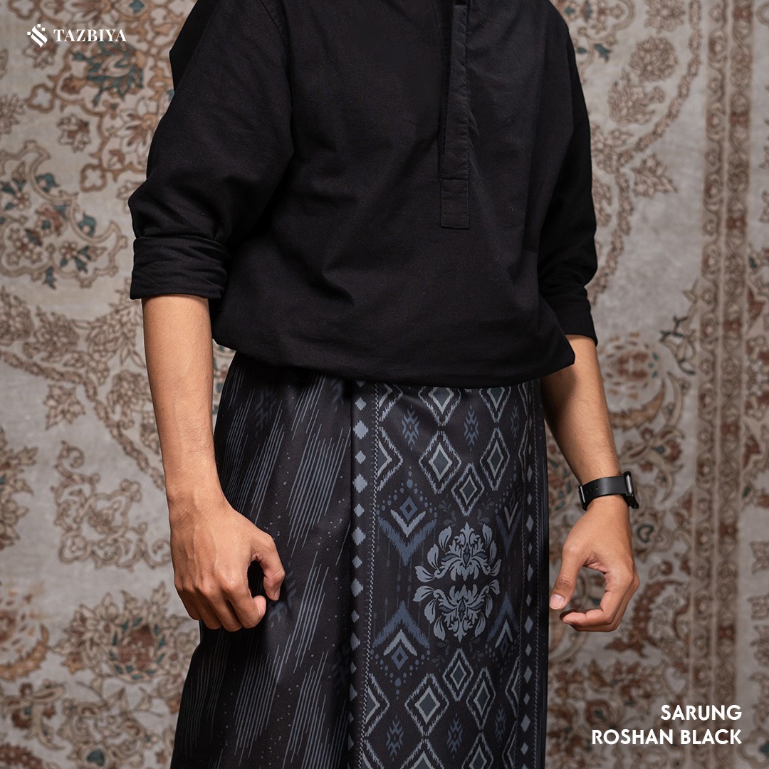 [NEW!] TAZBIYA PRAYER-SET SARUNG ROSHAN SERIES I SARUNG LAKI LAKI DEWASA MOTIF