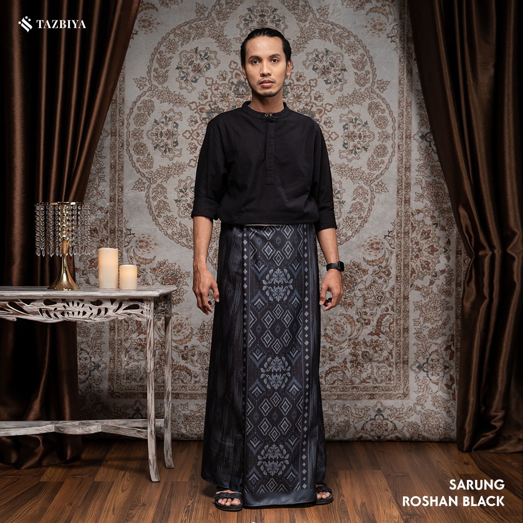 [NEW!] TAZBIYA PRAYER-SET SARUNG ROSHAN SERIES I SARUNG LAKI LAKI DEWASA MOTIF