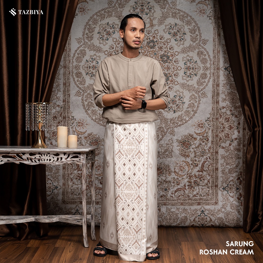 [NEW!] TAZBIYA PRAYER-SET SARUNG ROSHAN SERIES I SARUNG LAKI LAKI DEWASA MOTIF