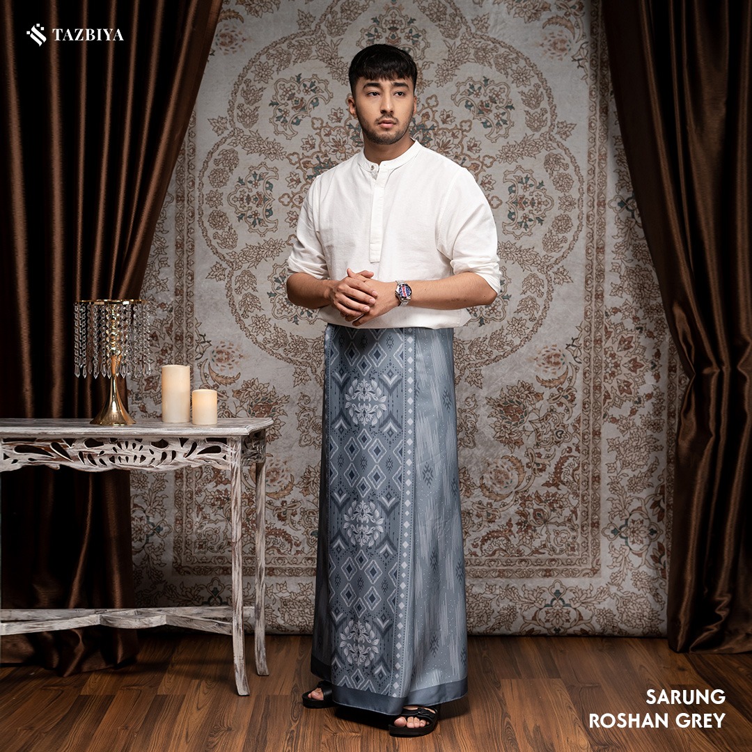 [NEW!] TAZBIYA PRAYER-SET SARUNG ROSHAN SERIES I SARUNG LAKI LAKI DEWASA MOTIF