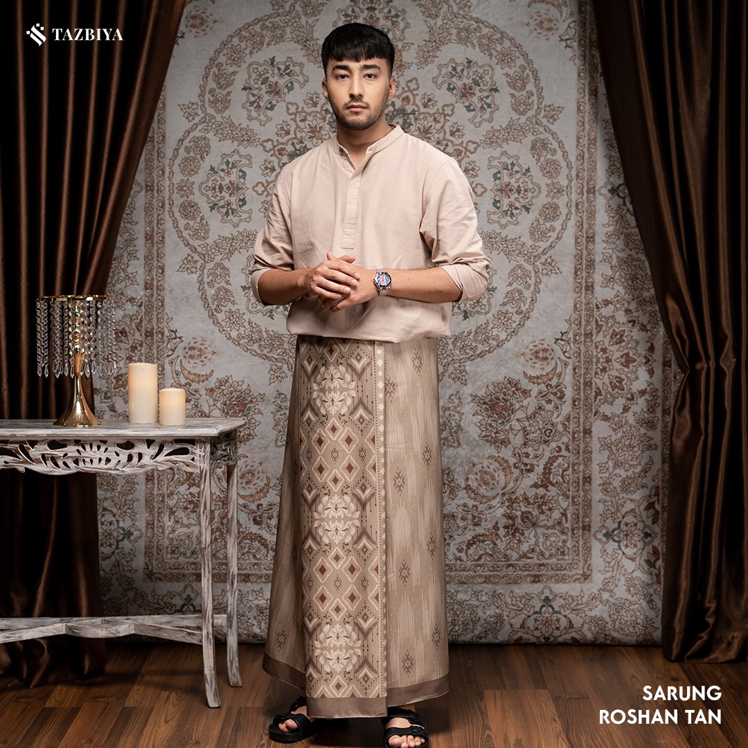 [NEW!] TAZBIYA PRAYER-SET SARUNG ROSHAN SERIES I SARUNG LAKI LAKI DEWASA MOTIF