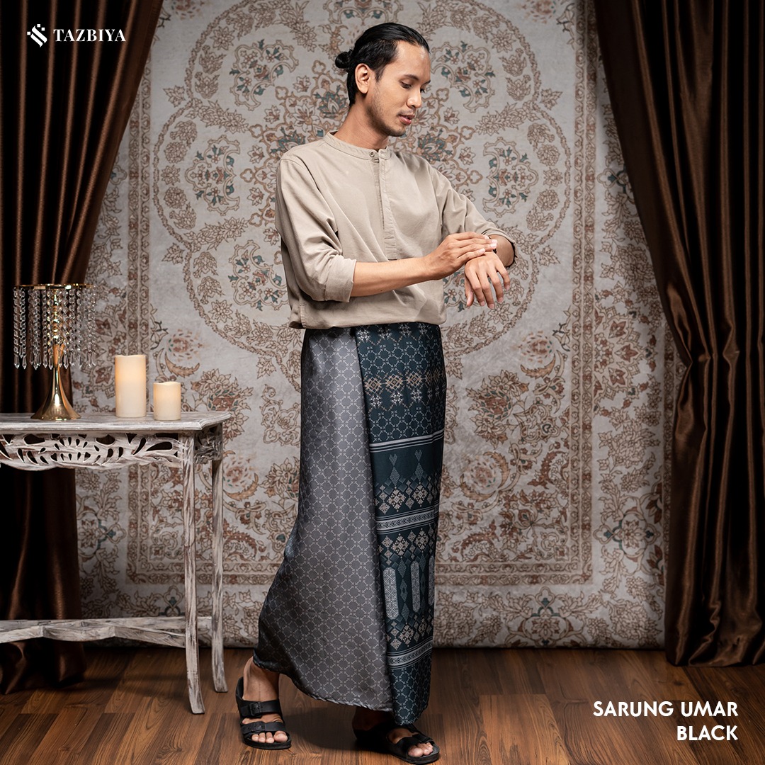 TAZBIYA PRAYER-SET SARUNG UMAR SERIES I SARUNG LAKI LAKI DEWASA MOTIF