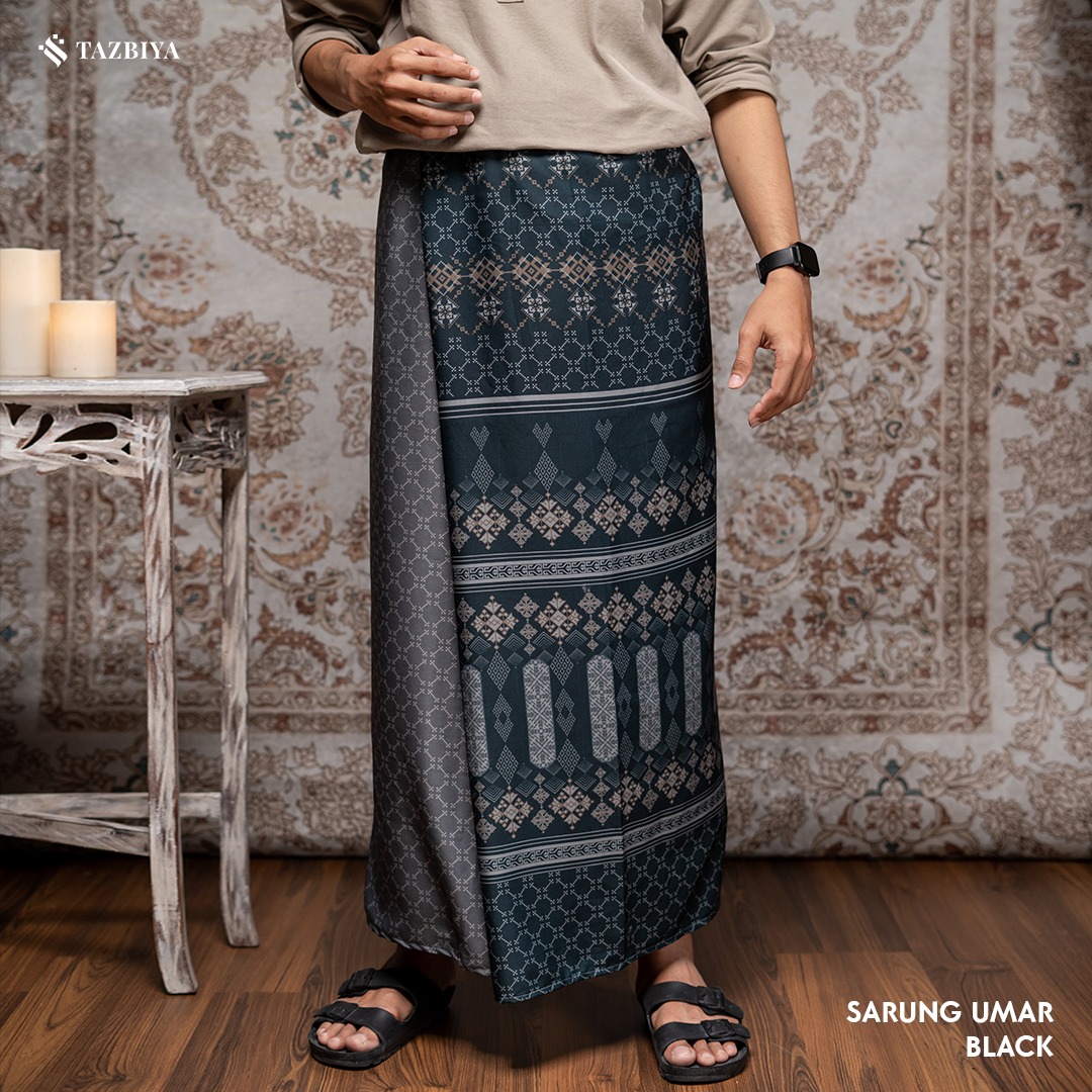 TAZBIYA PRAYER-SET SARUNG UMAR SERIES I SARUNG LAKI LAKI DEWASA MOTIF