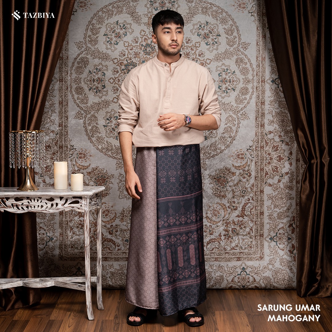TAZBIYA PRAYER-SET SARUNG UMAR SERIES I SARUNG LAKI LAKI DEWASA MOTIF