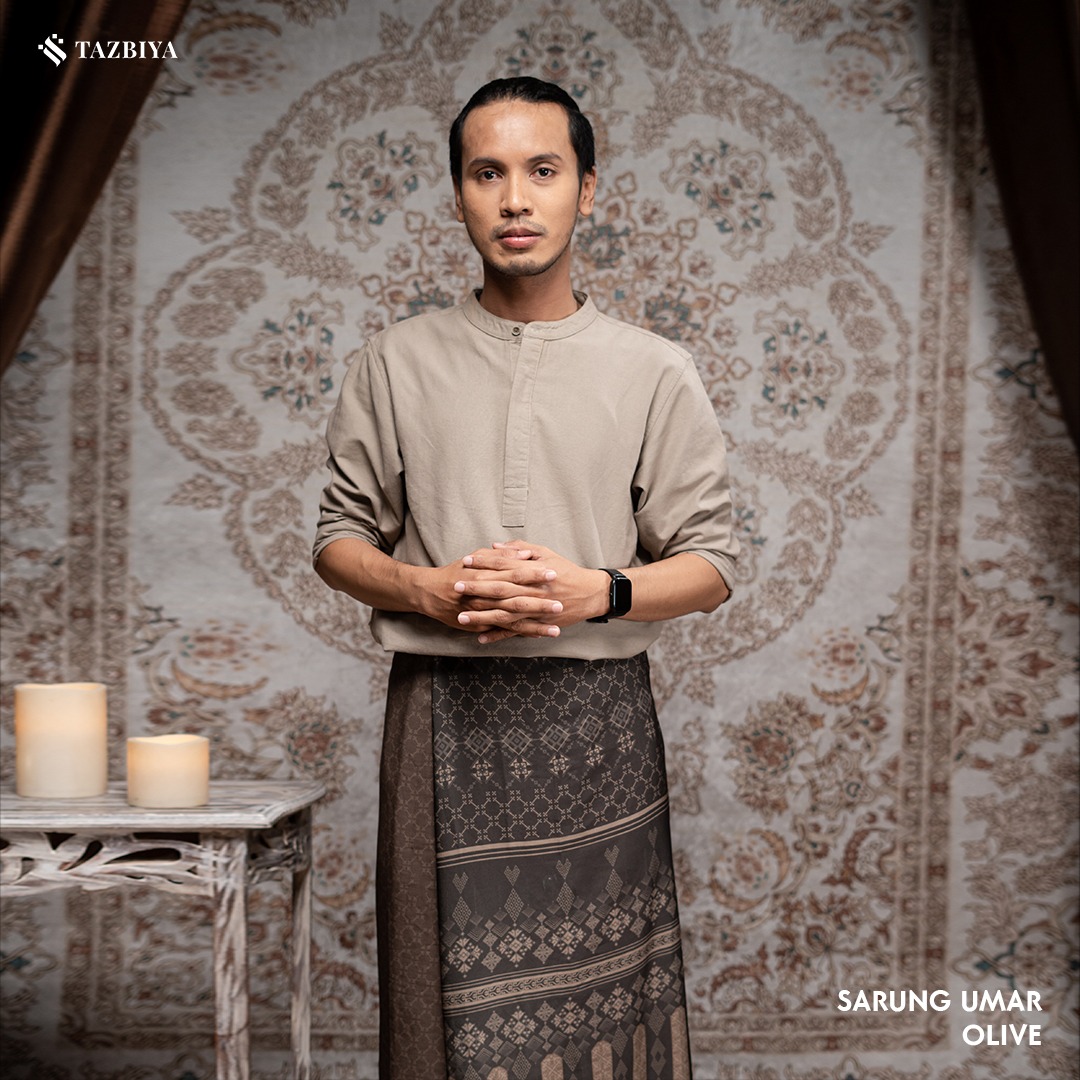 TAZBIYA PRAYER-SET SARUNG UMAR SERIES I SARUNG LAKI LAKI DEWASA MOTIF