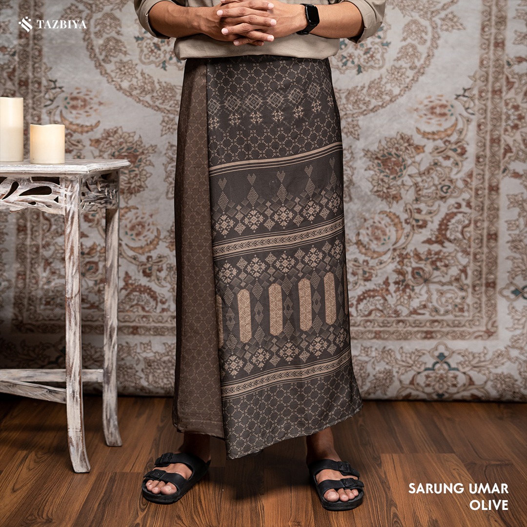 TAZBIYA PRAYER-SET SARUNG UMAR SERIES I SARUNG LAKI LAKI DEWASA MOTIF