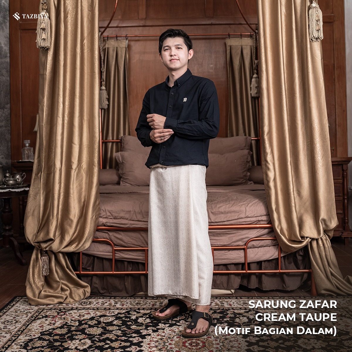 [NEW!] TAZBIYA PRAYER-SET SARUNG TWO-TONE ZAFAR SERIES | SARUNG LAKI LAKI DEWASA MOTIF