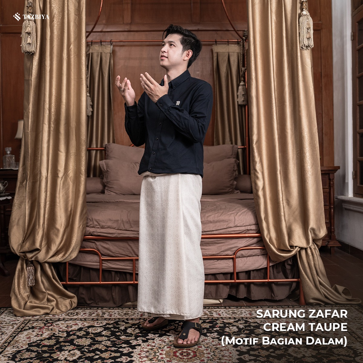 [NEW!] TAZBIYA PRAYER-SET SARUNG TWO-TONE ZAFAR SERIES | SARUNG LAKI LAKI DEWASA MOTIF