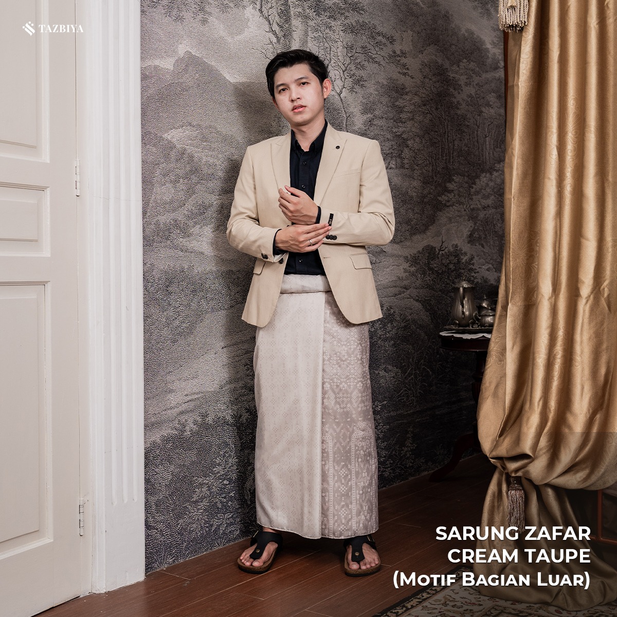[NEW!] TAZBIYA PRAYER-SET SARUNG TWO-TONE ZAFAR SERIES | SARUNG LAKI LAKI DEWASA MOTIF