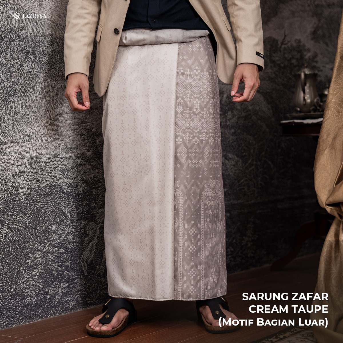 [NEW!] TAZBIYA PRAYER-SET SARUNG TWO-TONE ZAFAR SERIES | SARUNG LAKI LAKI DEWASA MOTIF