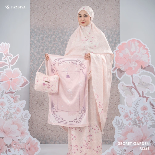 Image of MUKENA TAZBIYA SECRET GARDEN I MUKENA RAYON PREMIUM DEWASA 