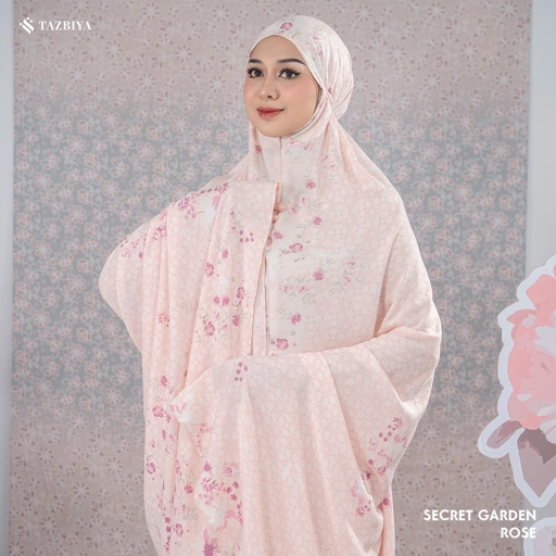 Image of MUKENA TAZBIYA SECRET GARDEN I MUKENA RAYON PREMIUM DEWASA 