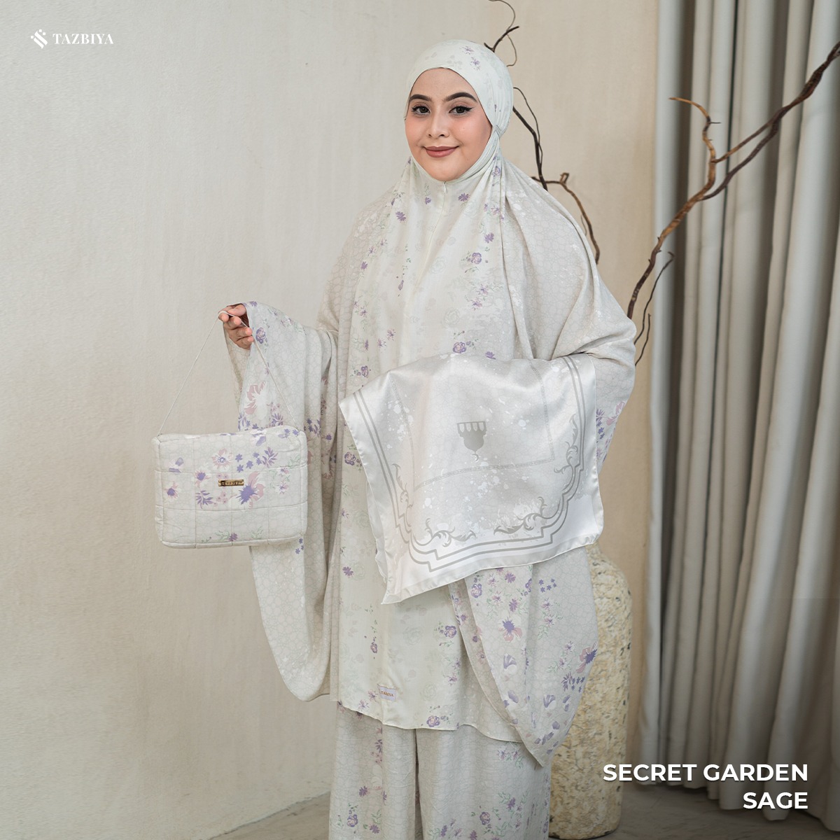 MUKENA TAZBIYA SECRET GARDEN I MUKENA RAYON PREMIUM DEWASA