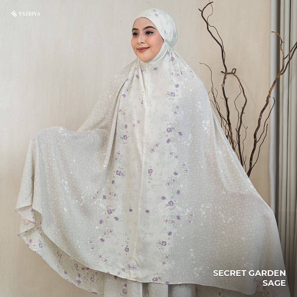 MUKENA TAZBIYA SECRET GARDEN I MUKENA RAYON PREMIUM DEWASA