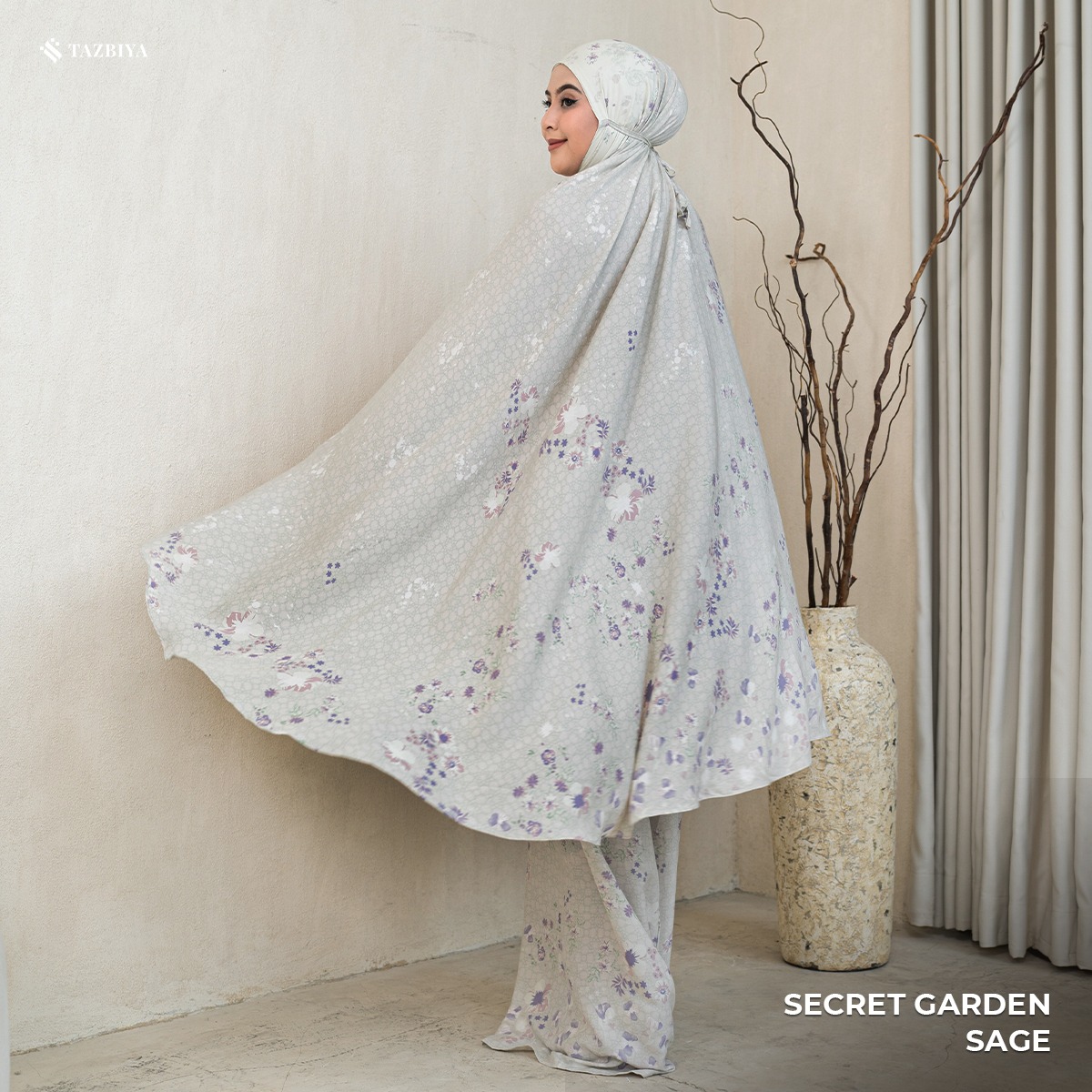 MUKENA TAZBIYA SECRET GARDEN I MUKENA RAYON PREMIUM DEWASA