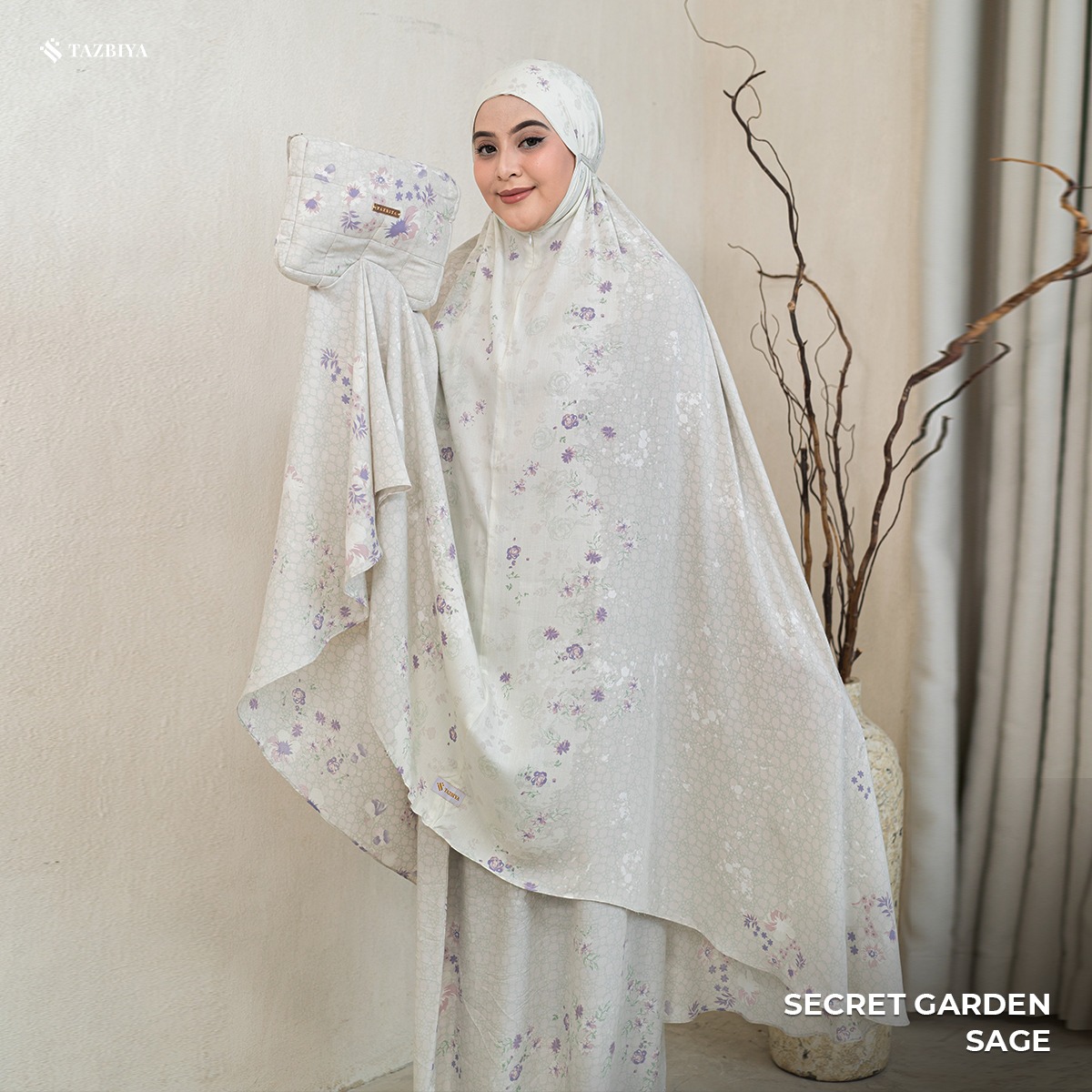 MUKENA TAZBIYA SECRET GARDEN I MUKENA RAYON PREMIUM DEWASA