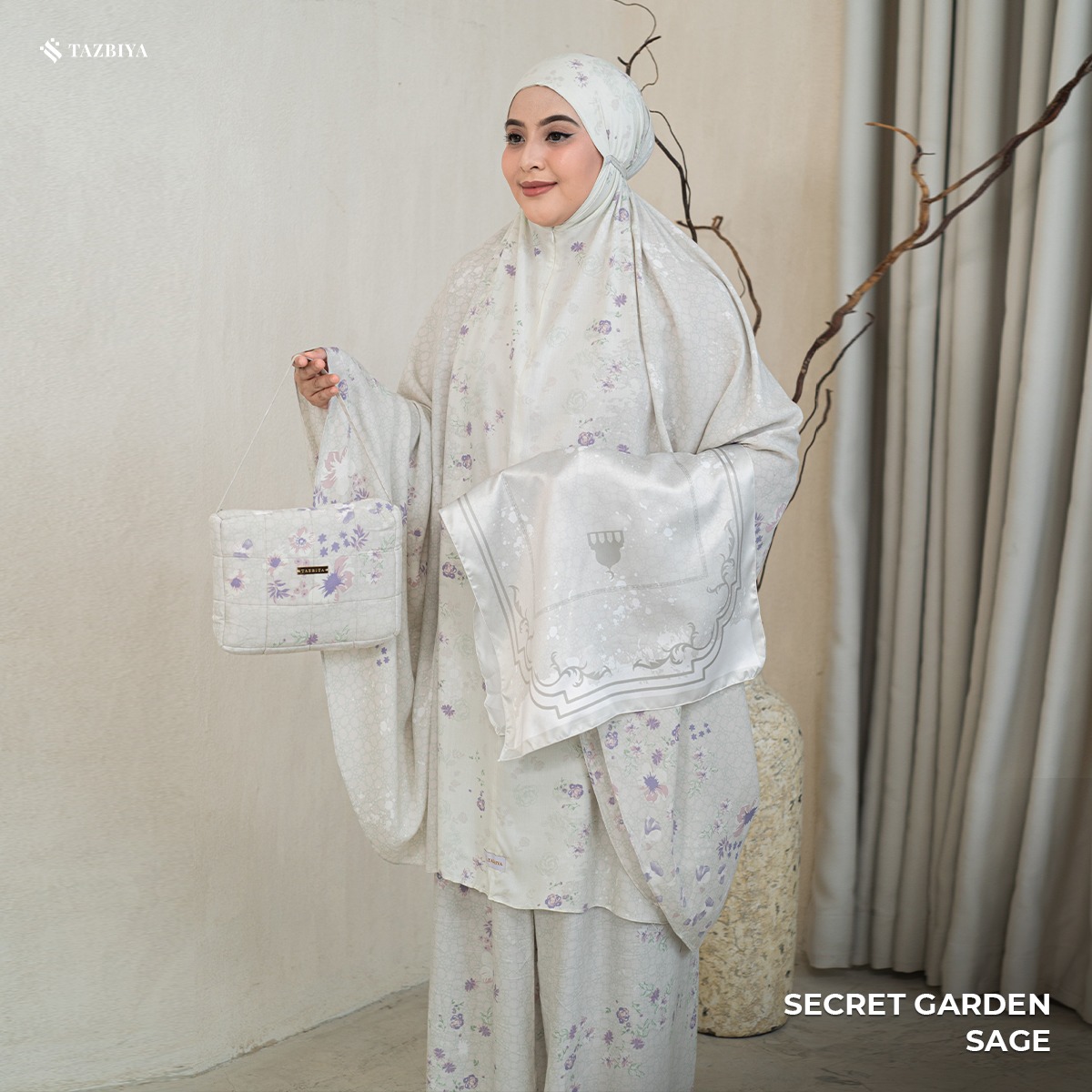 MUKENA TAZBIYA SECRET GARDEN I MUKENA RAYON PREMIUM DEWASA