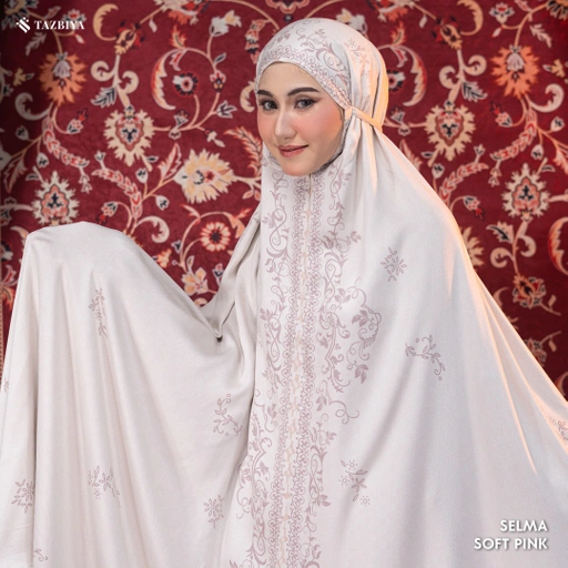 Image of TAZBIYA MUKENA RAYON SATIN PREMIUM SELMA SERIES