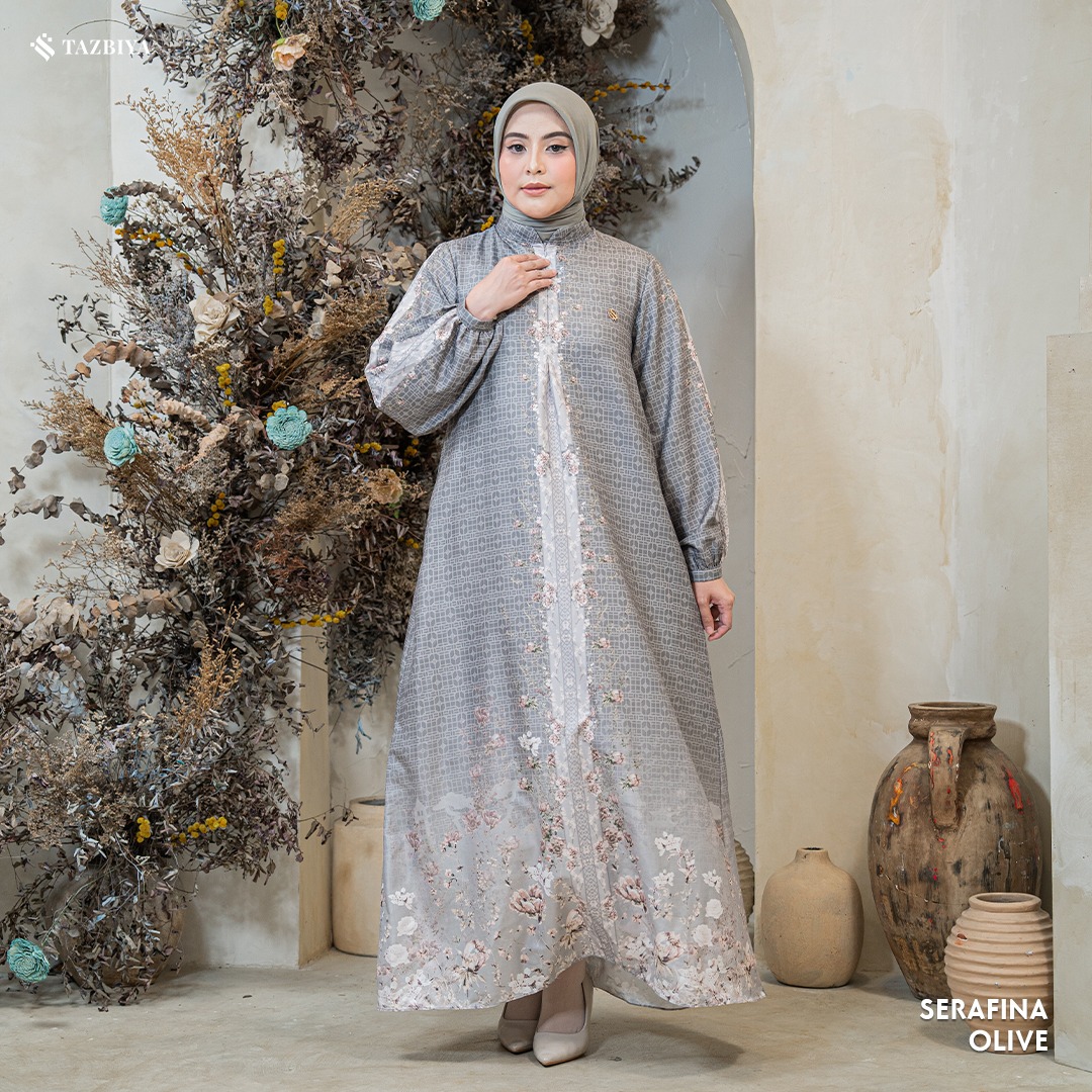 TAZBIYA MUSLIMWEAR GAMIS RAYON PREMIUM SERAFINA SERIES