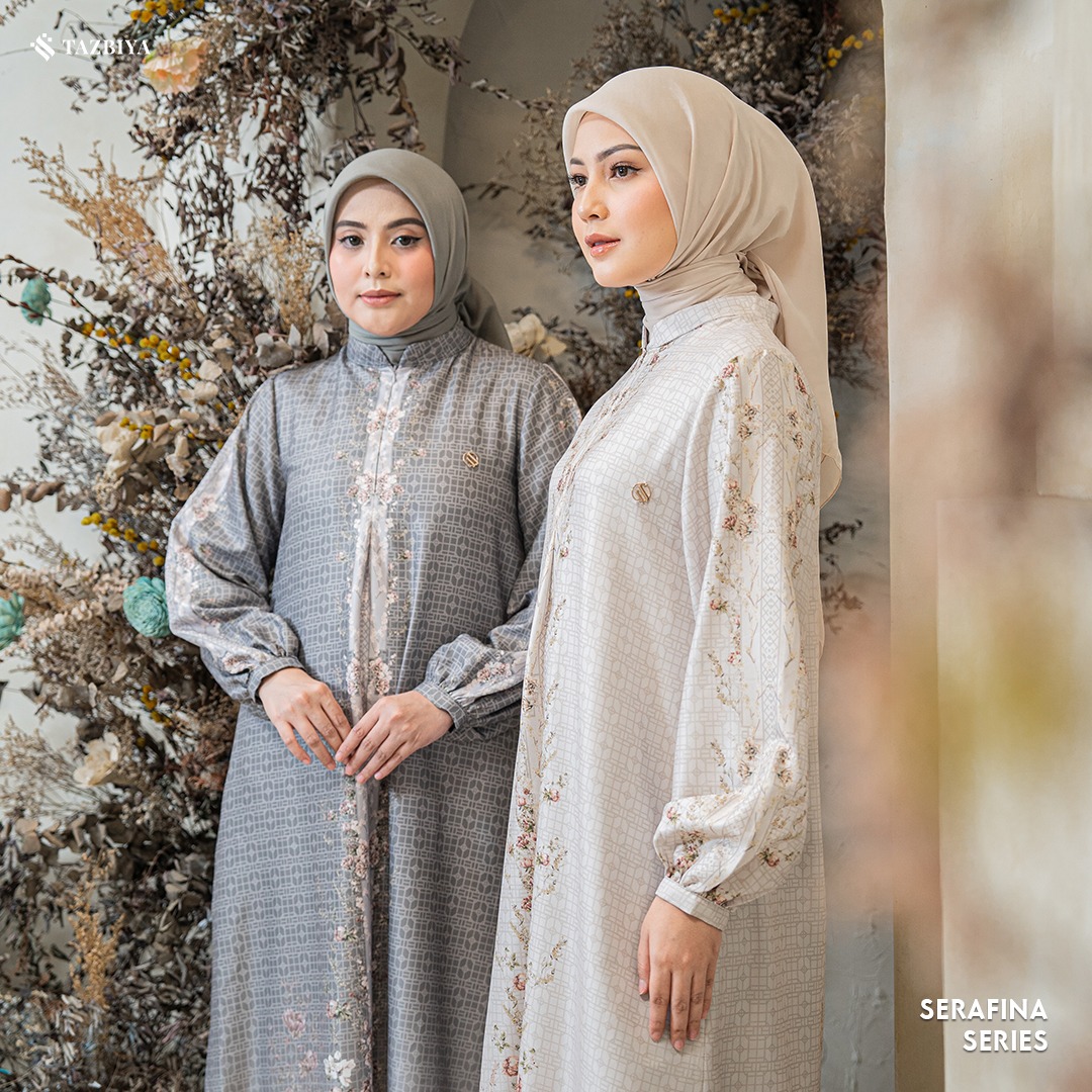 TAZBIYA MUSLIMWEAR GAMIS RAYON PREMIUM SERAFINA SERIES