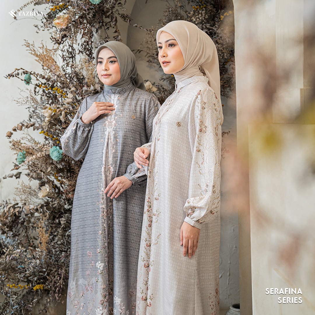 TAZBIYA MUSLIMWEAR GAMIS RAYON PREMIUM SERAFINA SERIES