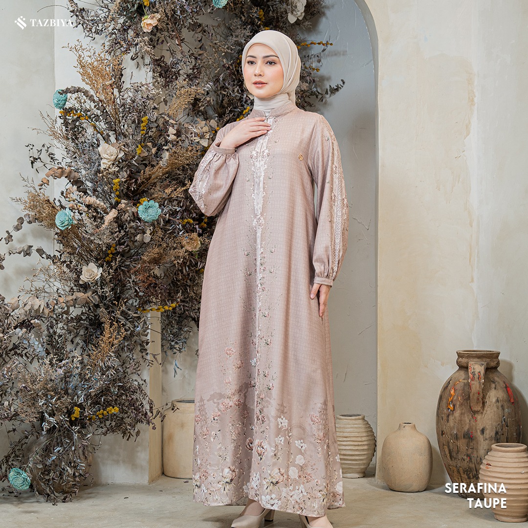 TAZBIYA MUSLIMWEAR GAMIS RAYON PREMIUM SERAFINA SERIES