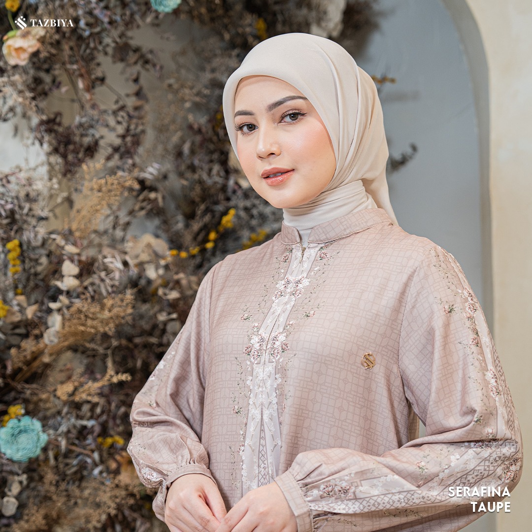 TAZBIYA MUSLIMWEAR GAMIS RAYON PREMIUM SERAFINA SERIES