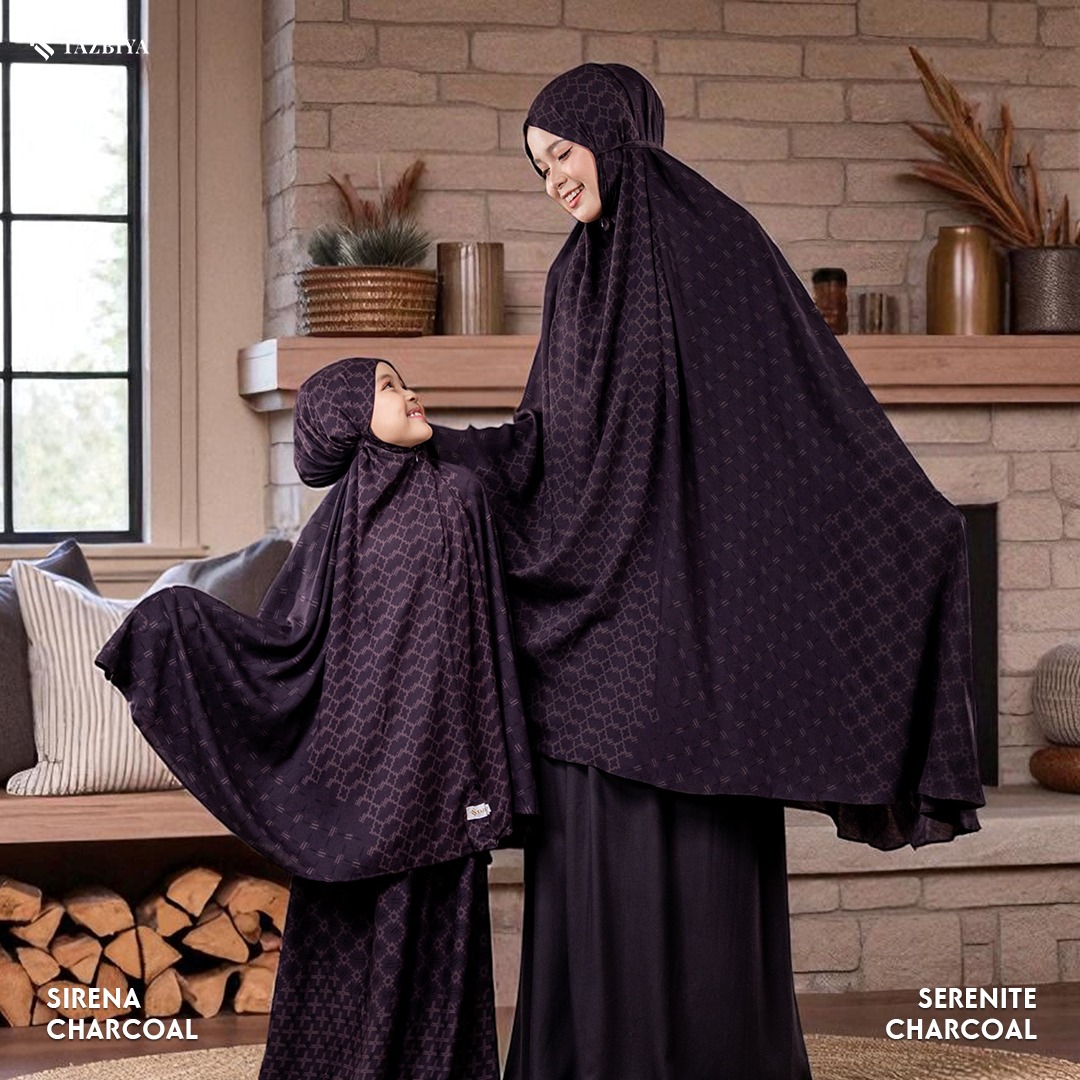TAZBIYA KOLEKSI MUKENA COUPLE SET IBU - ANAK SERIES I TAS POUCH