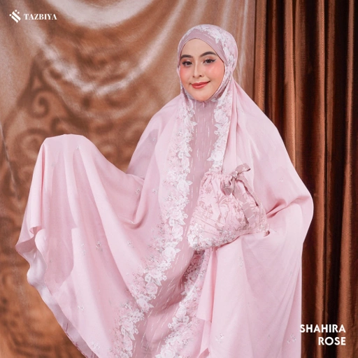 Image of TAZBIYA MUKENA SHAHIRA SERIES | MUKENA RAYON PREMIUM 2IN1 DEWASA