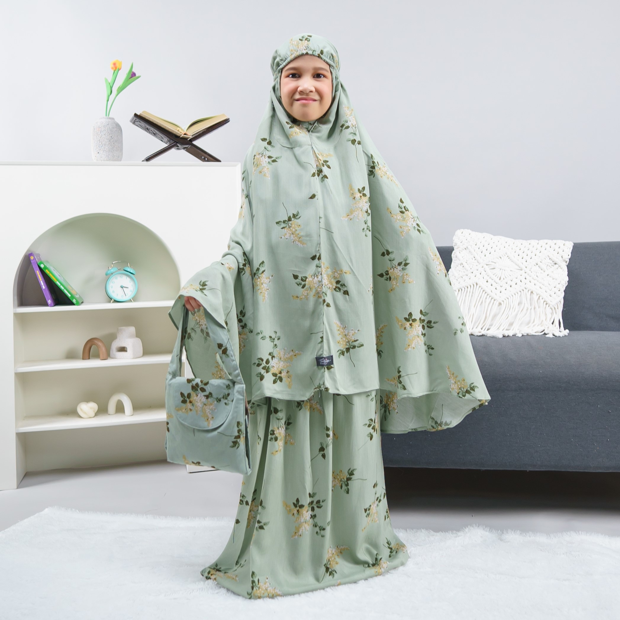 MUKENA ANAK TAZBIYA SHAIMA SERIES I Usia 5 - 12 Tahun