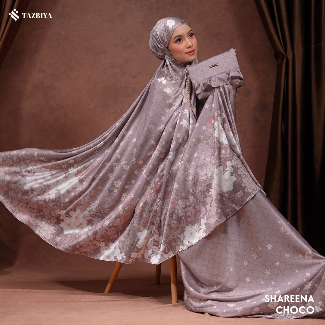TAZBIYA MUKENA SILK PREMIUM SHAREENA SERIES ALLSIZE