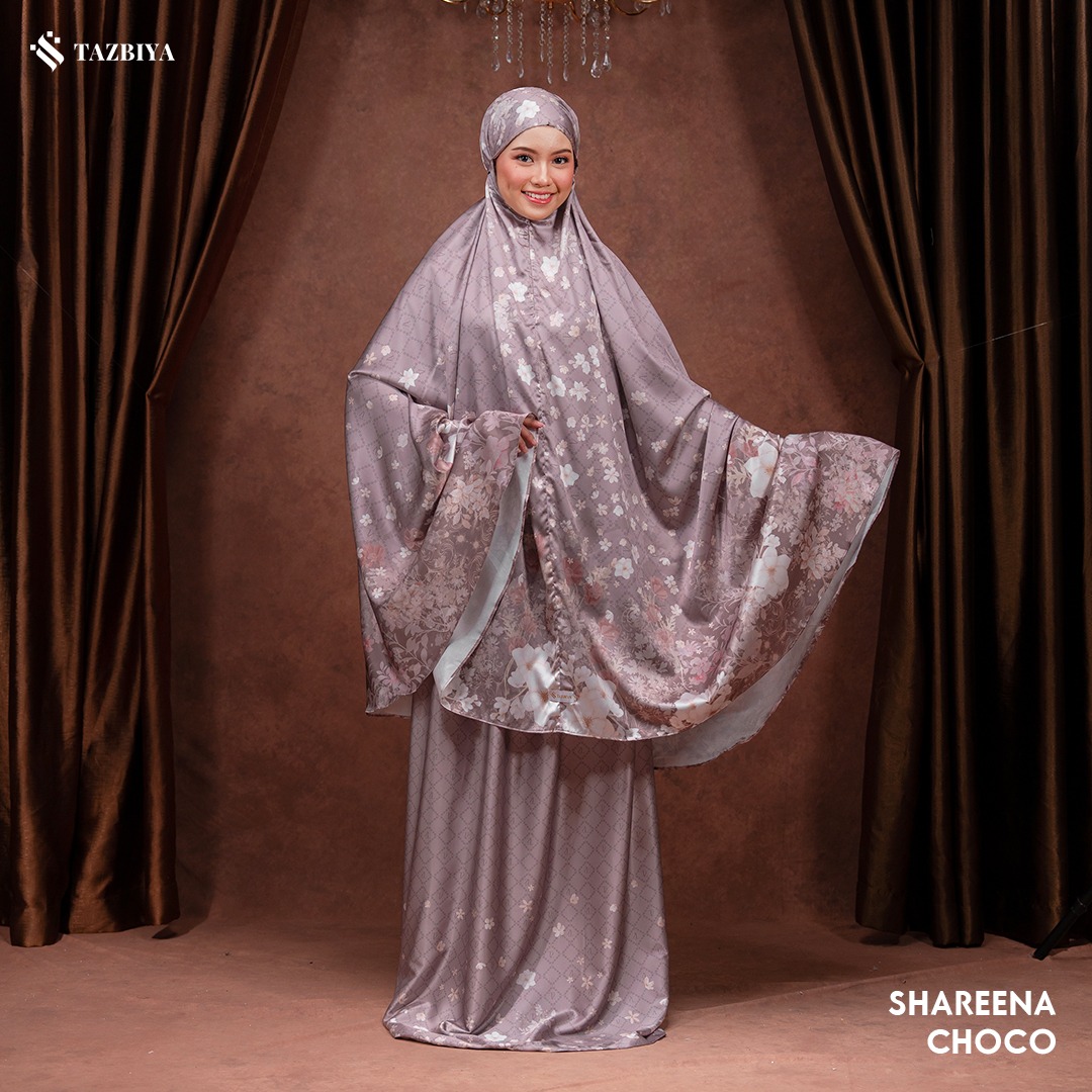 TAZBIYA MUKENA SILK PREMIUM SHAREENA SERIES ALLSIZE