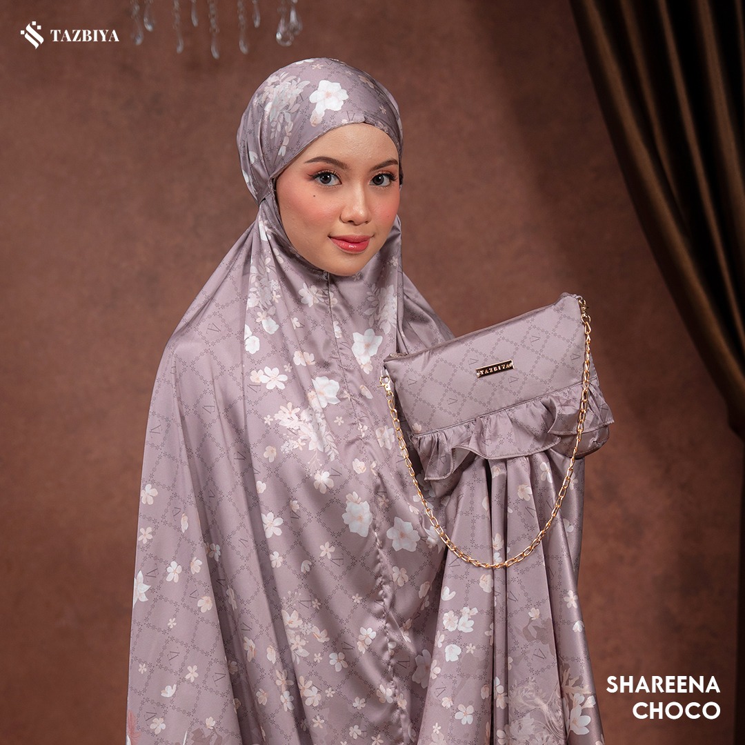 TAZBIYA MUKENA SILK PREMIUM SHAREENA SERIES ALLSIZE