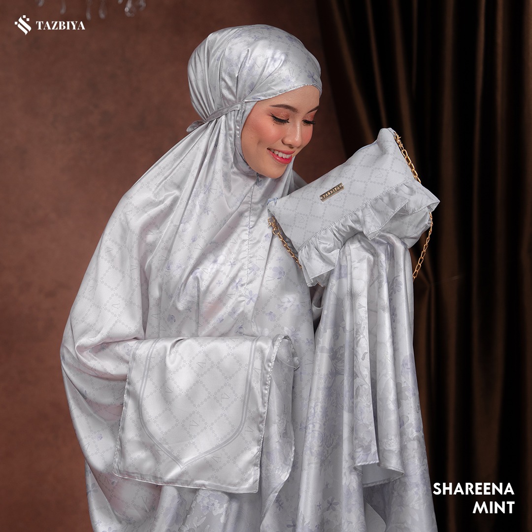 TAZBIYA MUKENA SILK PREMIUM SHAREENA SERIES ALLSIZE