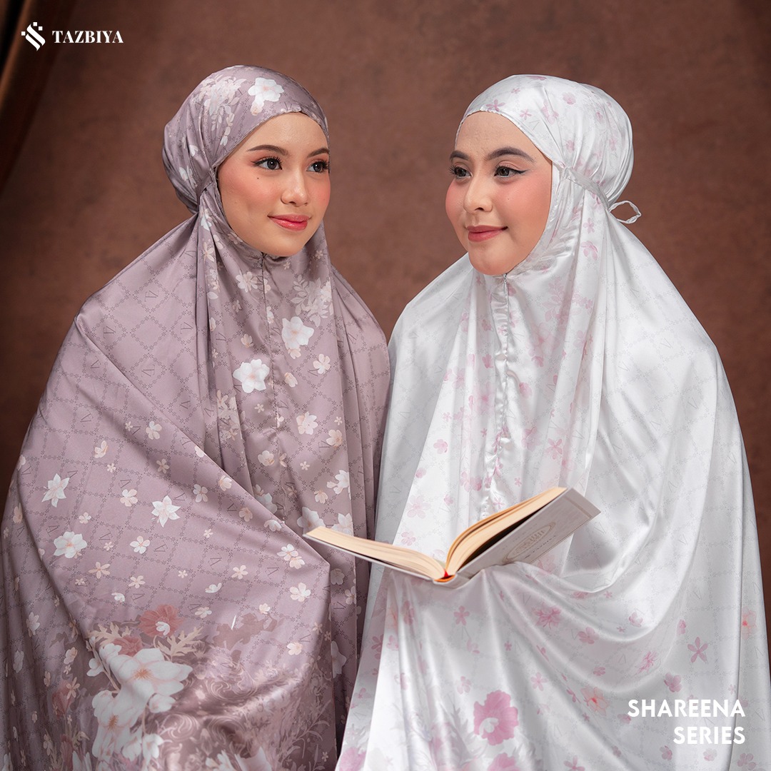 TAZBIYA MUKENA SILK PREMIUM SHAREENA SERIES ALLSIZE