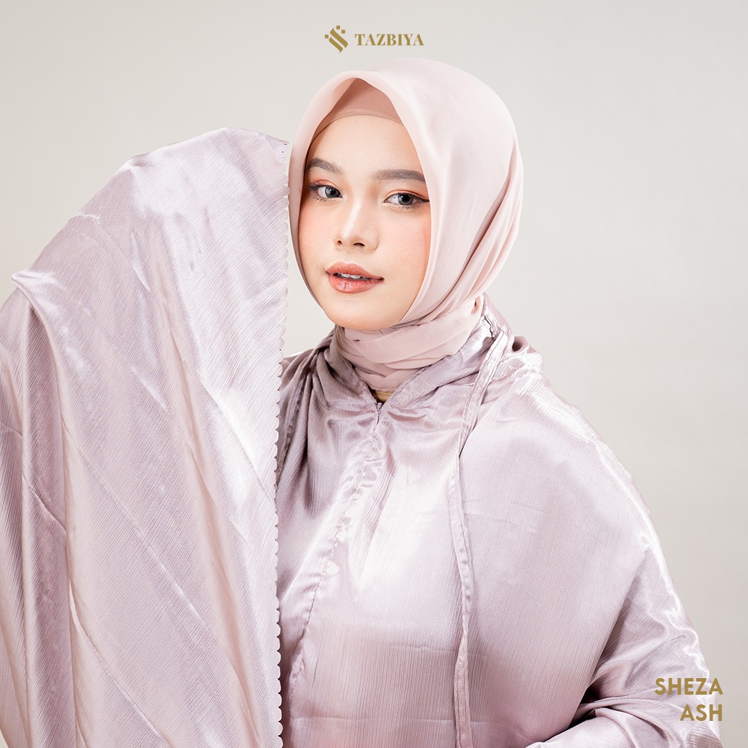 MUKENA TAZBIYA PREMIUM SILK SHEZA SERIES ALLSIZE | LASER CUT