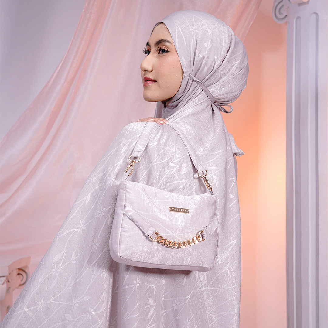 MUKENA PREMIUM SILK EMBOSS TAZBIYA DEWASA RADHIYAH NADHIRAH SERIES 