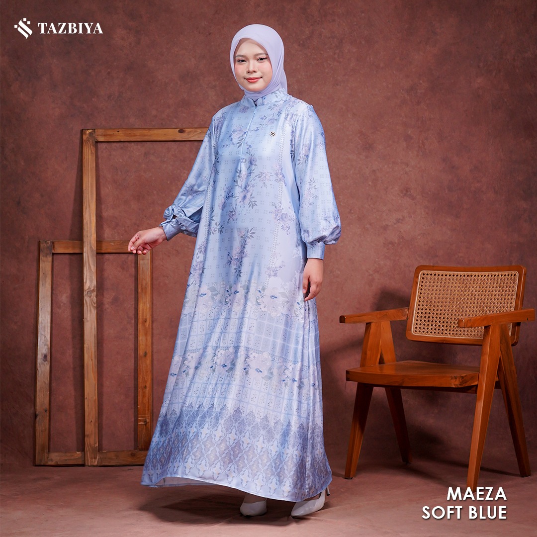 TAZBIYA MUSLIMWEAR GAMIS SILK PREMIUM MAEZA SERIES