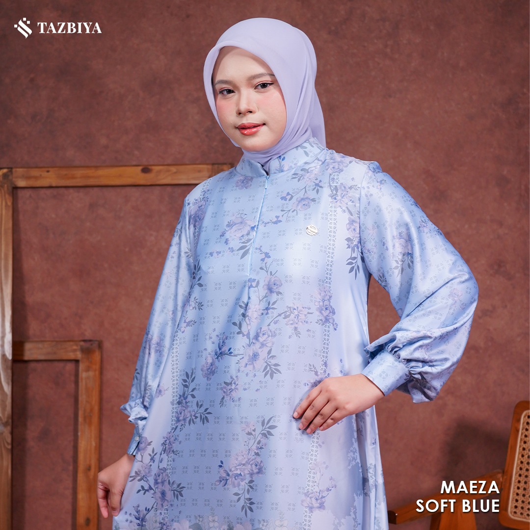 TAZBIYA MUSLIMWEAR GAMIS SILK PREMIUM MAEZA SERIES