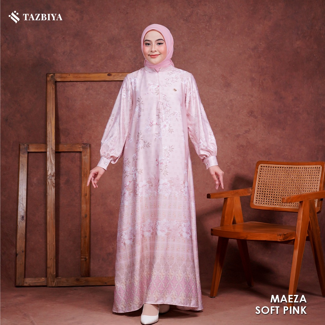 TAZBIYA MUSLIMWEAR GAMIS SILK PREMIUM MAEZA SERIES