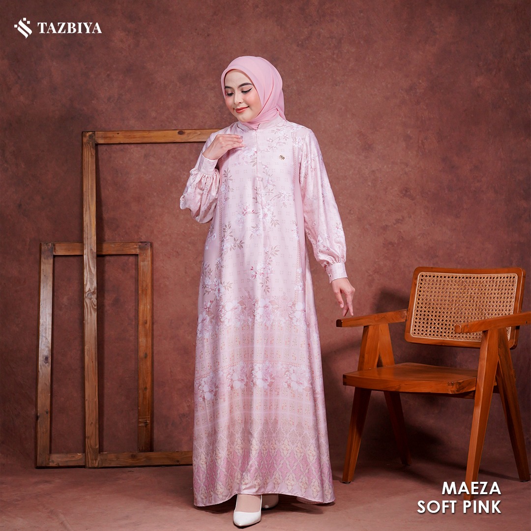 TAZBIYA MUSLIMWEAR GAMIS SILK PREMIUM MAEZA SERIES