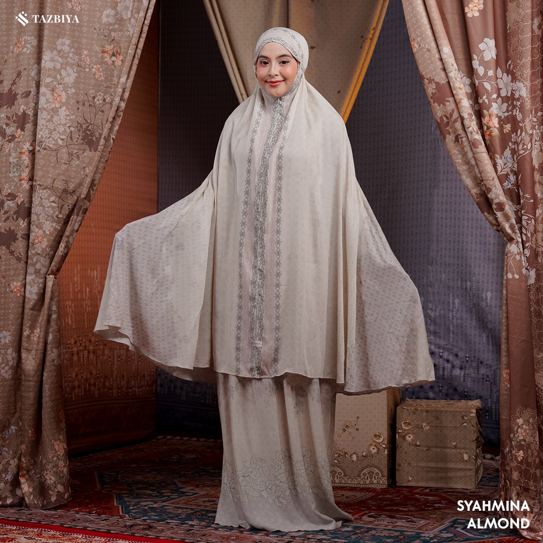 TAZBIYA MUKENA SYAHMINA SERIES | MUKENA RAYON PREMIUM 2IN1 DEWASA