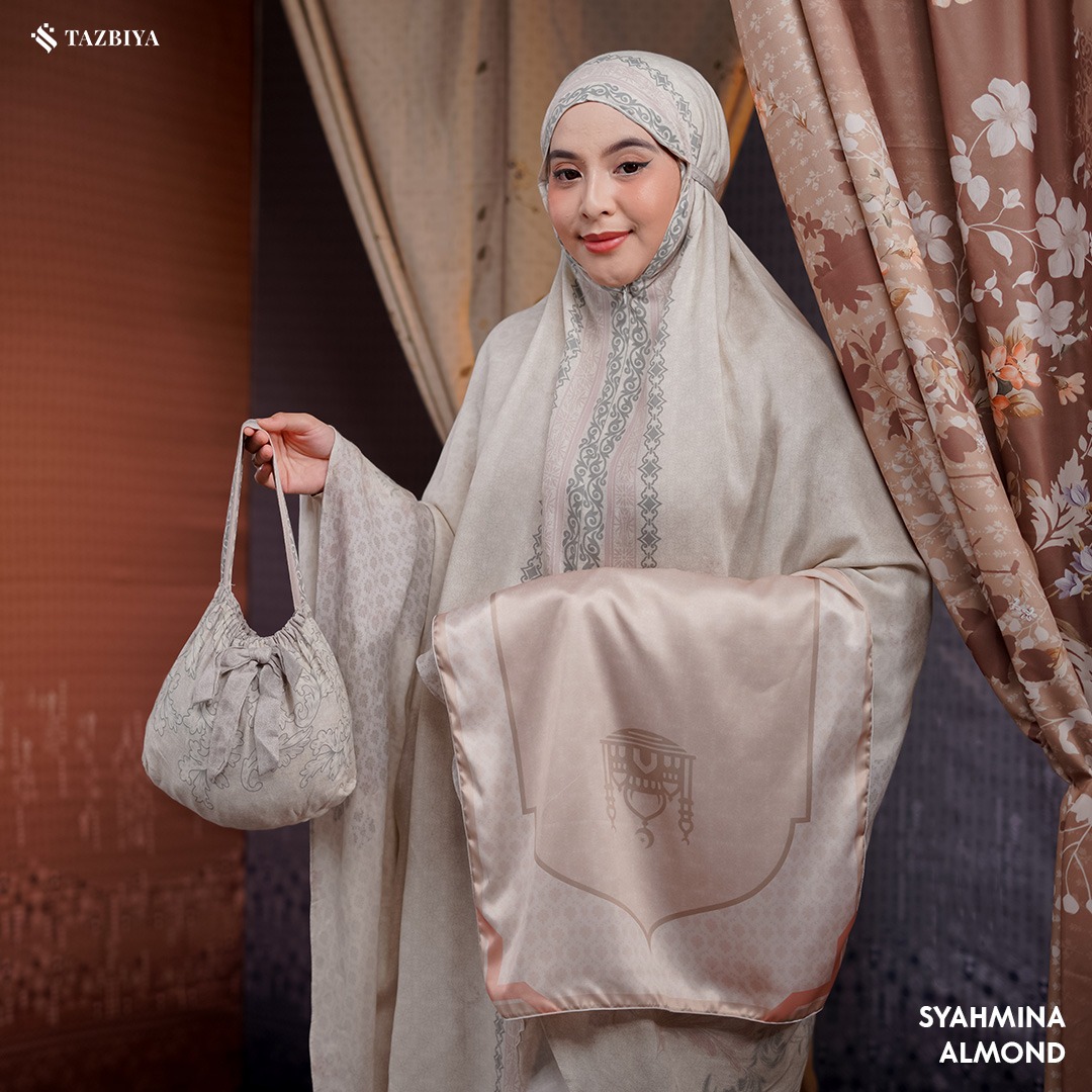 TAZBIYA MUKENA SYAHMINA SERIES | MUKENA RAYON PREMIUM 2IN1 DEWASA