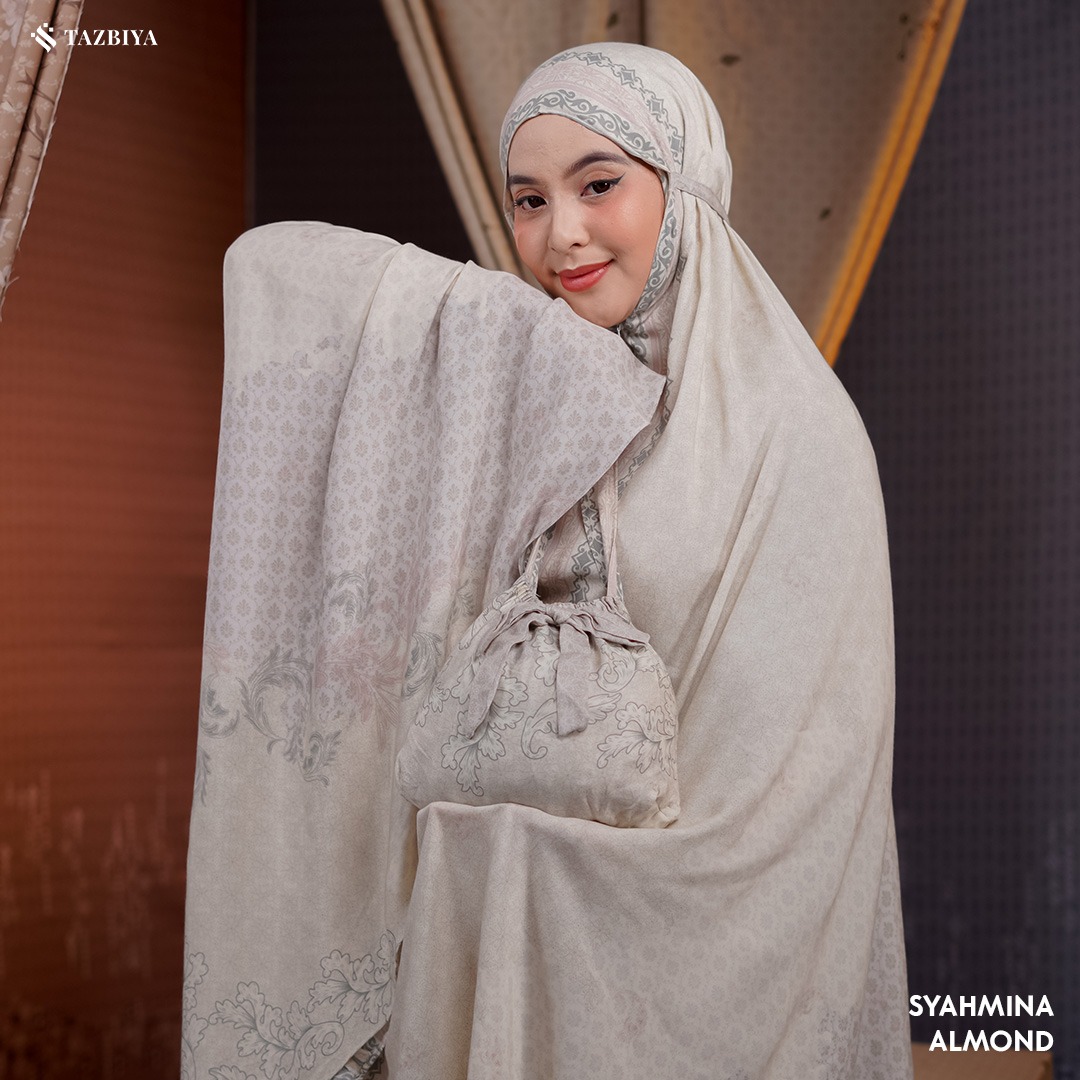 TAZBIYA MUKENA SYAHMINA SERIES | MUKENA RAYON PREMIUM 2IN1 DEWASA