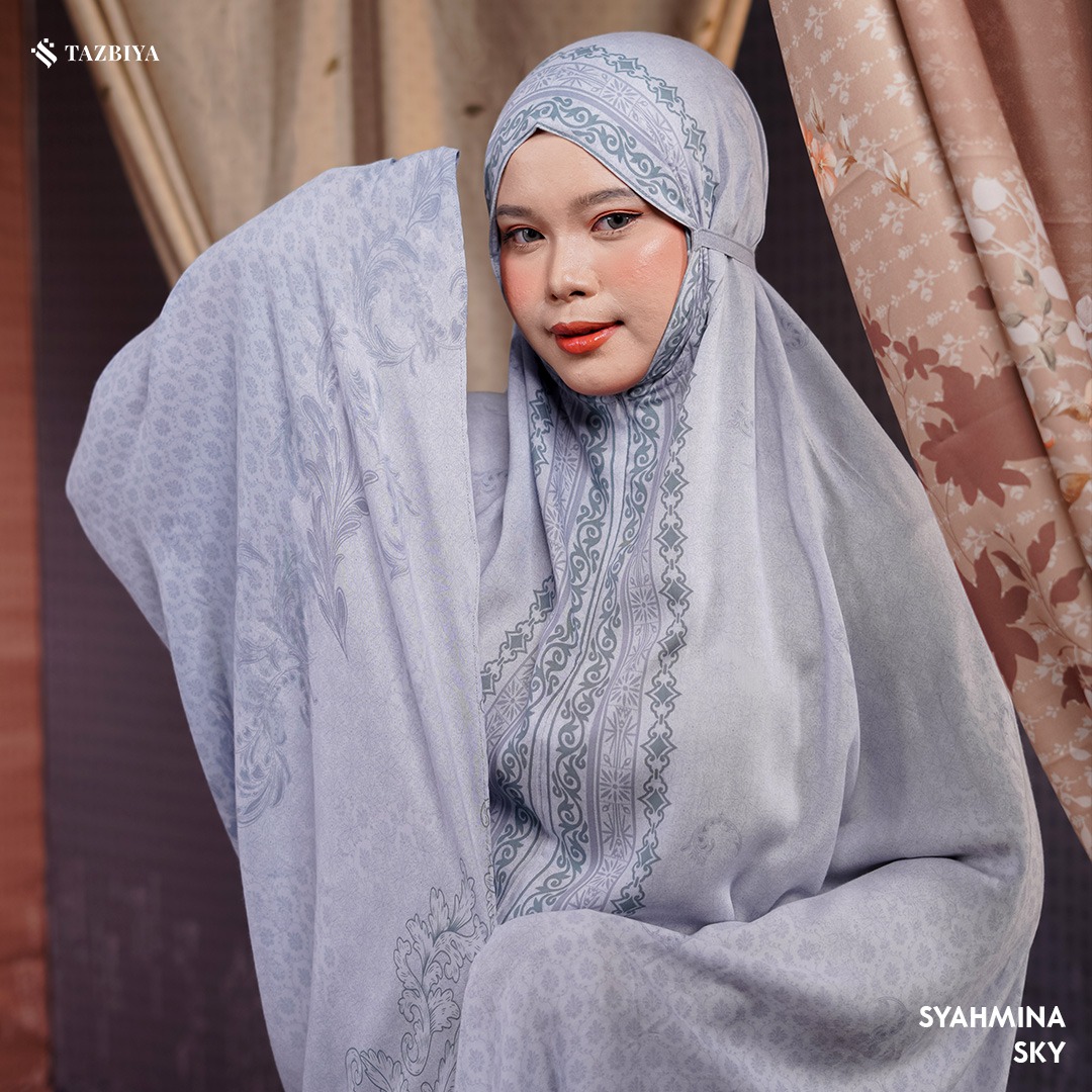 TAZBIYA MUKENA SYAHMINA SERIES | MUKENA RAYON PREMIUM 2IN1 DEWASA