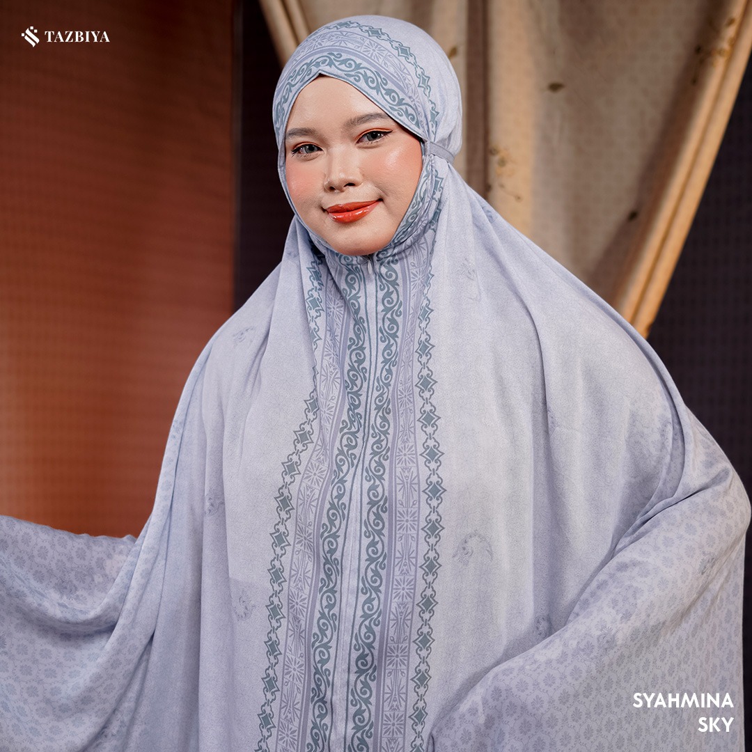 TAZBIYA MUKENA SYAHMINA SERIES | MUKENA RAYON PREMIUM 2IN1 DEWASA