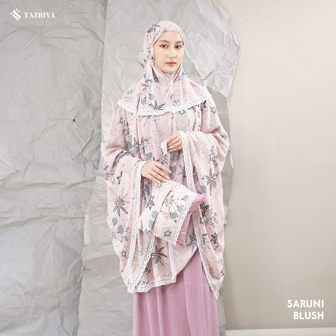 MUKENA SAJADAH TAZBIYA KOMBINASI SARUNI SERIES ALL SIZE