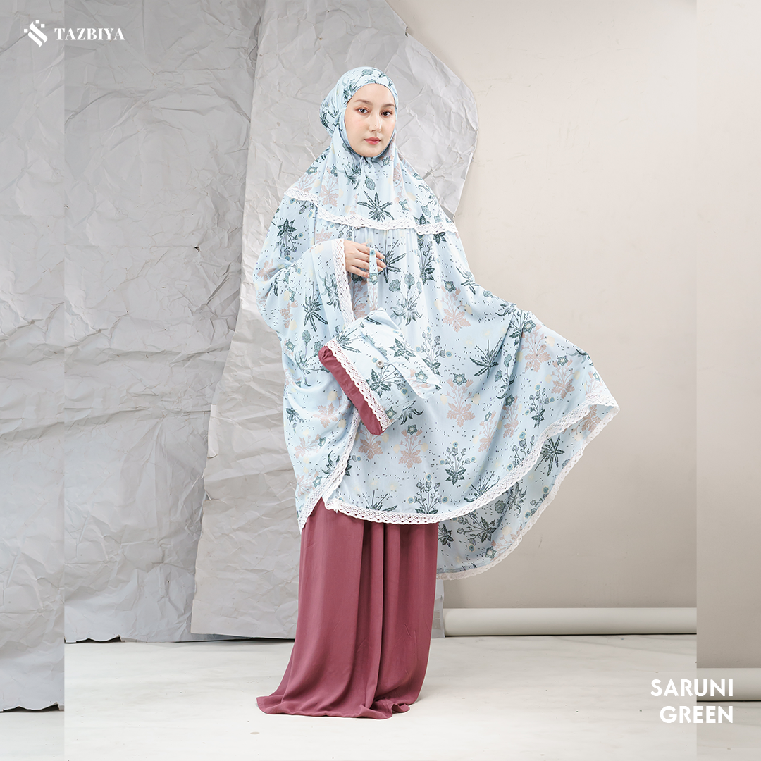 MUKENA SAJADAH TAZBIYA KOMBINASI SARUNI SERIES ALL SIZE