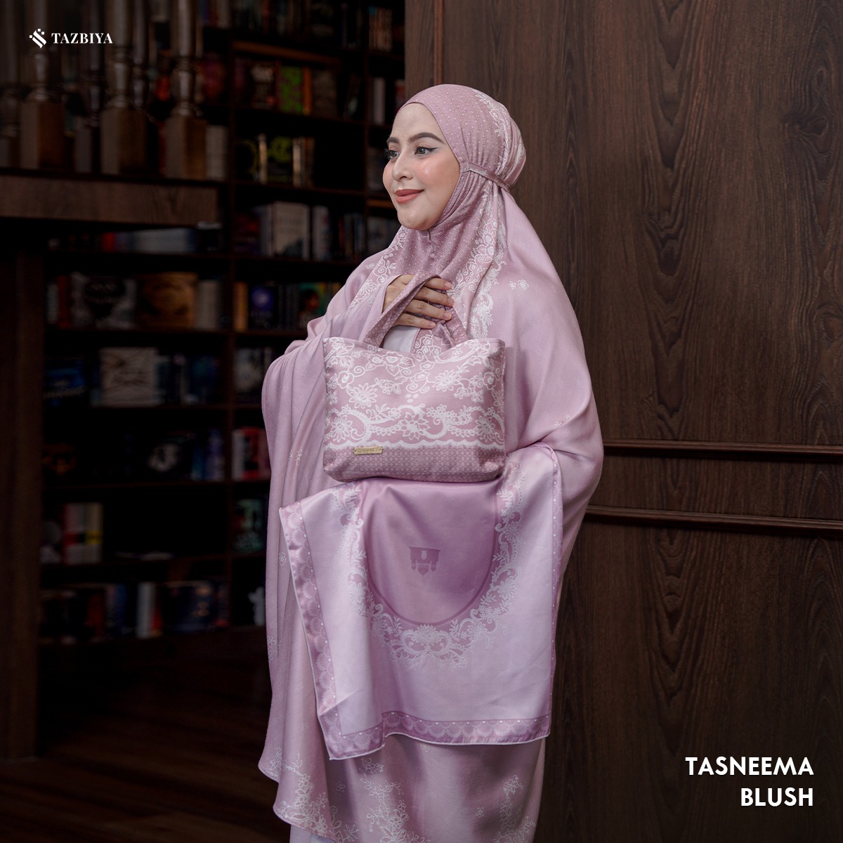 MUKENA TAZBIYA PREMIUM TASNEEMA I Mukena Rayon Satin Jumbo Dewasa